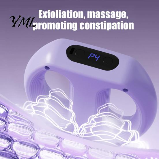 Neck And Shoulder Massager Vibration Plate Massager, Portable Cordless Waist Full Body Fascia Ring with Abdomen Belt for Back Leg Muscle Relief,