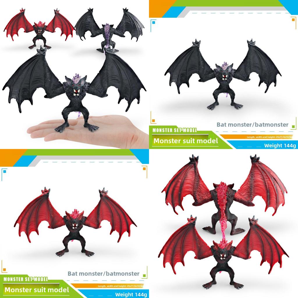 Childrens Fantasy Creature Bat Monster Model With Pvc Material For Collection And Play