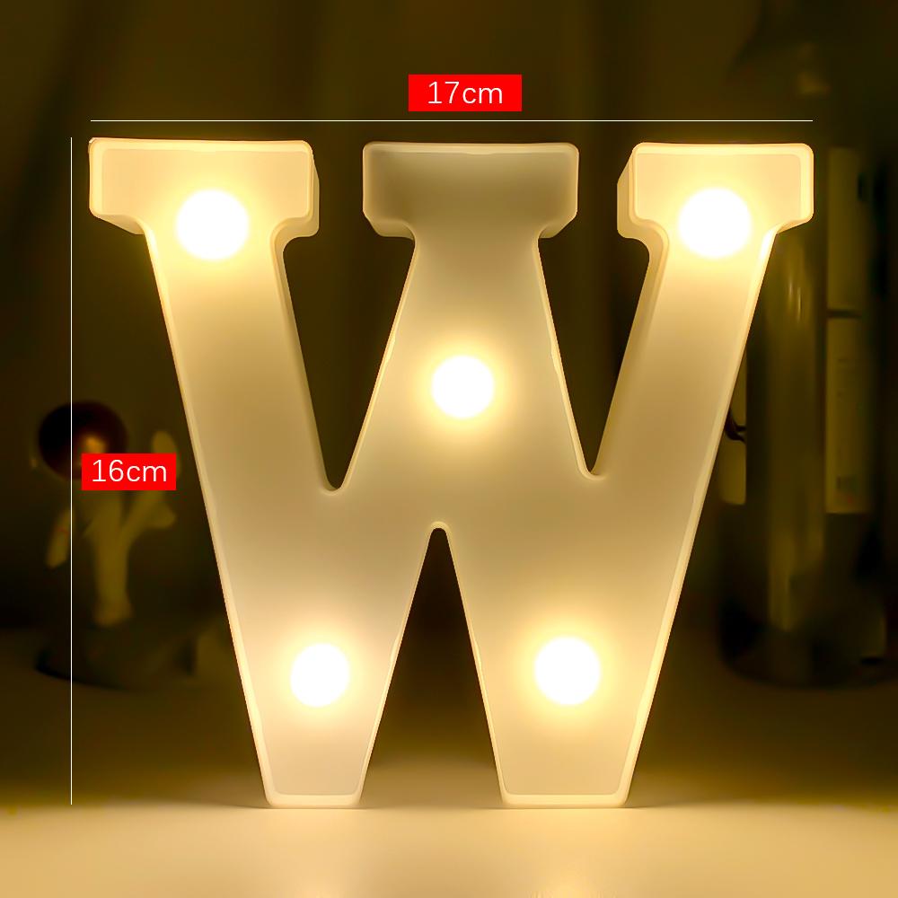 Creative Luminous Digital Number Letter Light AAA Battery Powered Lamp Night Light for Christmas Wedding Birthday Party Decor