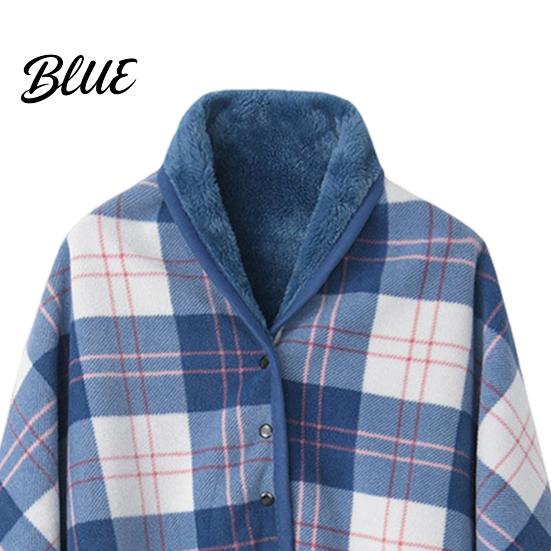 Double-layered Velvet Throw Lightweight Single-Breasted Soft Double-Layered Plaid Super Winter Blanket Thermal Insulation Shawl Nap