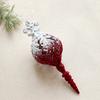 1PC luxurious velvet Christmas decoration easy to hang Christmas decoration exquisite and cute snowflake deer pendant