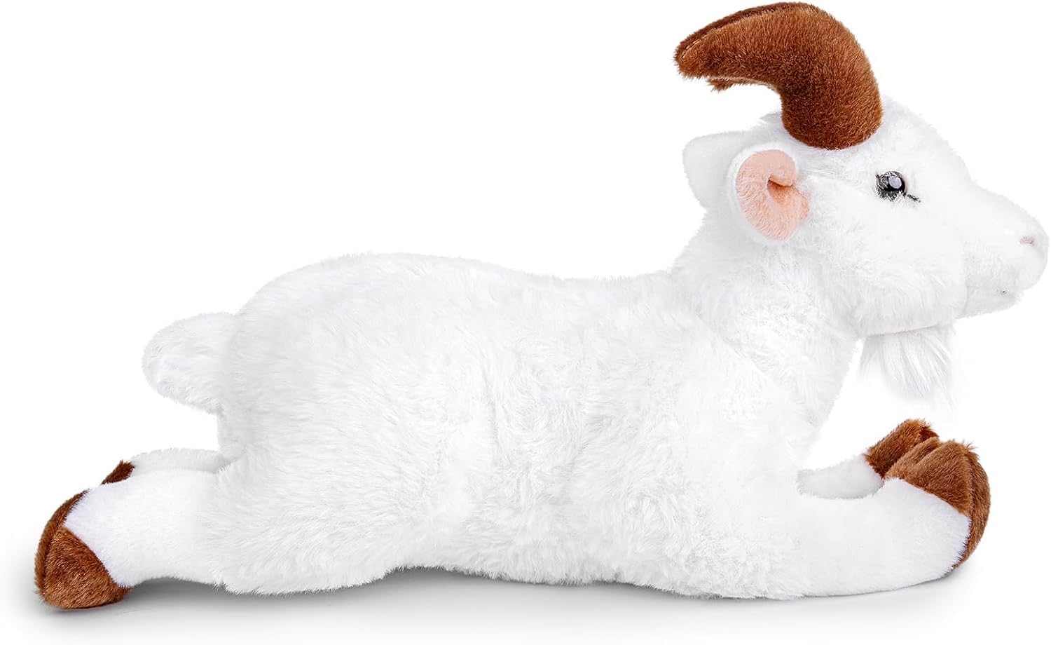 ZHONGXIN MADE Goat Plush Toy - Lifelike 13-inch Lying Goat Plush Toy