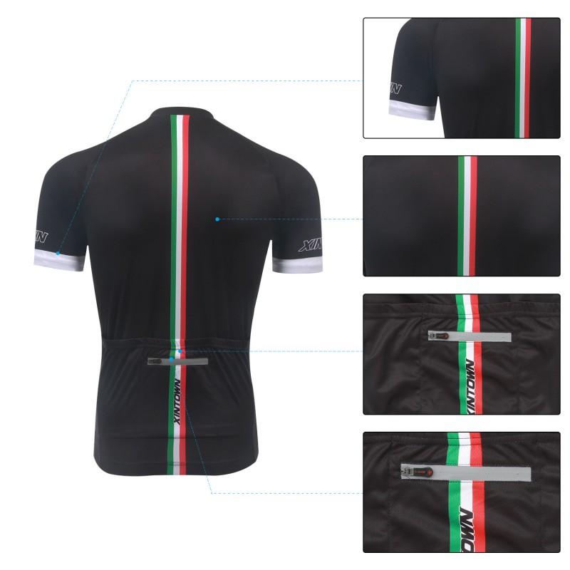 Mens Cycling Jersey Short Sleeve Breathable Quick-Dry Bike Sport Shirt Riding Apparel