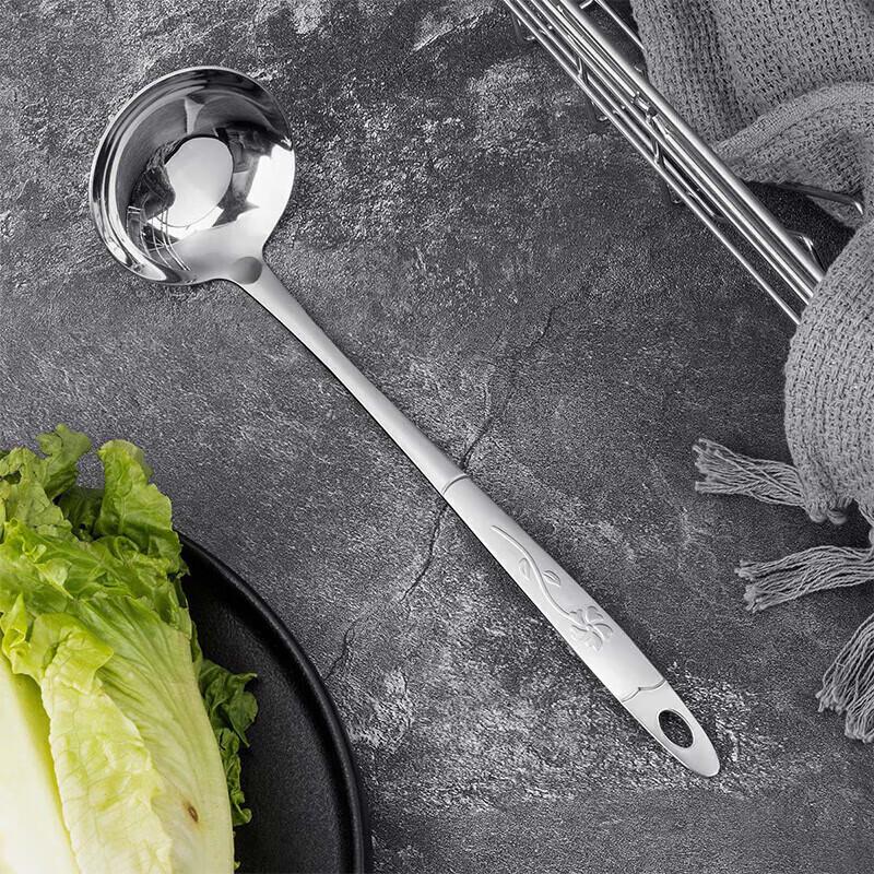 

Thickened Stainless Steel Hotpot Ladle & Skimmer Set
