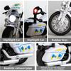 1:Model motocyklu s 12 stupni policejní lité slitiny, funkce stahování se zvukem a světlem pro děti Kolekce dárků pro dospělé