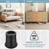 4Pcs Heavy Duty Furniture Riser Round Rubber Sofa Riser Supports Up to 6000 lbs for Sofa Table Bed Chair Bottom Leg Raiser