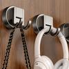 No Drilling Suction Cup Wall Hooks, Removable Reusable Design, Perfect for Bathroom Kitchen Door and Glass Surface Storage