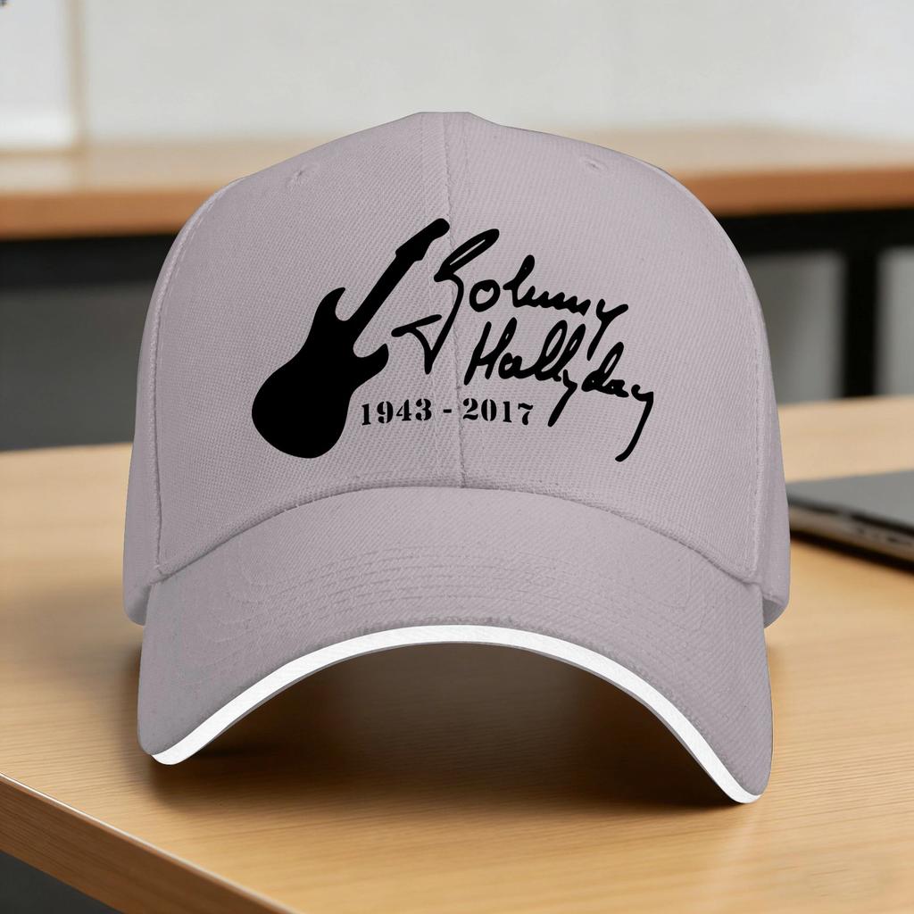Johnny Hallyday Logo Baseball Cap  Summer Casual Trucker Hat For Unisex Hunting Camping Sun Baseball Caps