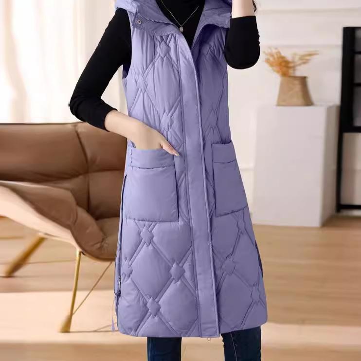 Autumn and winter counter women's clothing fashion trend slim-fitting long warm vest cotton clothes
