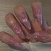 New Nail Art Film European And American Y2K Spice Girl Style Ins Long Almond Long Tip Nail Wearing Nail Patch