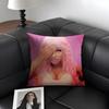 N-Nicki Minajj Singer Cushion Cover Natural Linen Organic Fabric Double-Sided Printing Sofa Home Decor Gift Pillow Case
