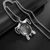 Hip Hop Necklace Men's Stainless Steel Personality Versatile Trendy Flu Turtle Titanium Jewelry