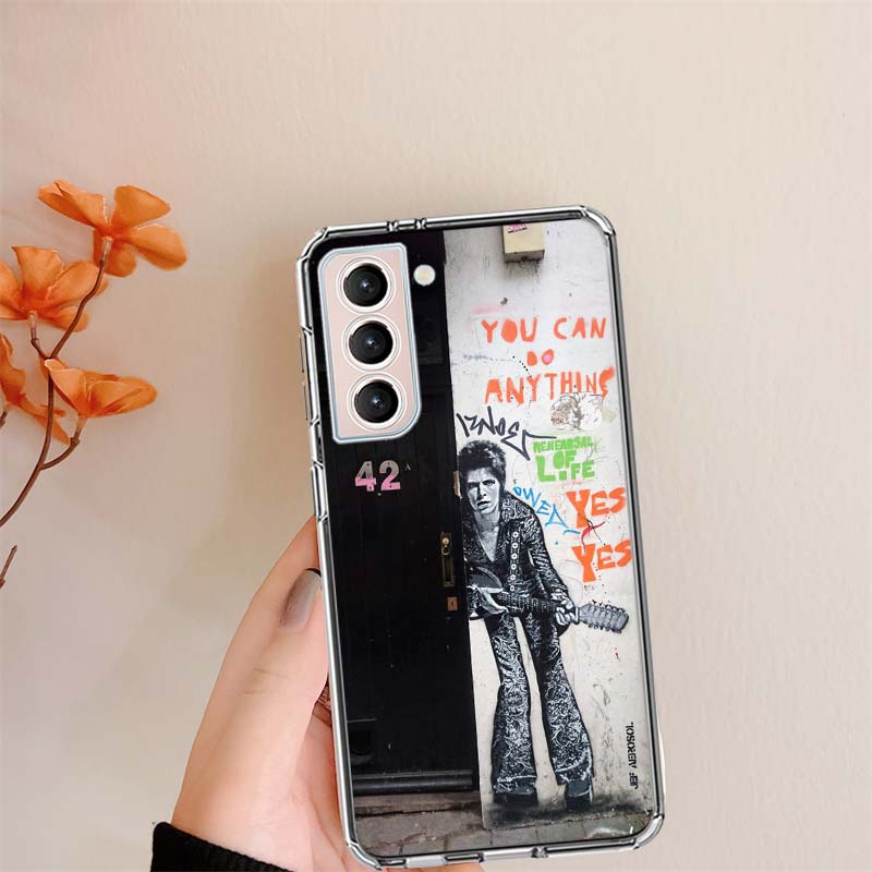 Street Art Banksy Graffiti Phone Case For Samsung S24 FE Galaxy S22 Ultra S25 Edge S21 S23 FE S20 Plus Cover Shell Coque Clear S