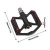 1 Pair Carbon Fiber Pedal Slip Resistant Lightweight Improved Control Cycling Pedals for Mountain Road Riding