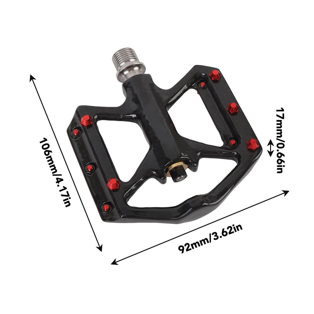 1 Pair Carbon Fiber Pedal Slip Resistant Lightweight Improved Control Cycling Pedals for Mountain Road Riding