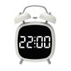 High Volume Twin Bell Alarm Clock Temperature Displa Table Clock Electronic Alarm Clock  Indoor Use
