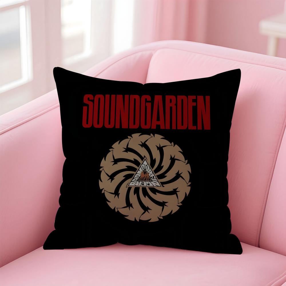 

sSoundgarden Pillow Grunge Rock Cushion Cover Pillow Case Soft Friendly Fabric Concealed Zipper 30X30cm