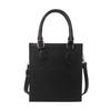 Stylish Pu Leather Women's Black Shoulder Bag 2023 Trendy Small Square Handbag