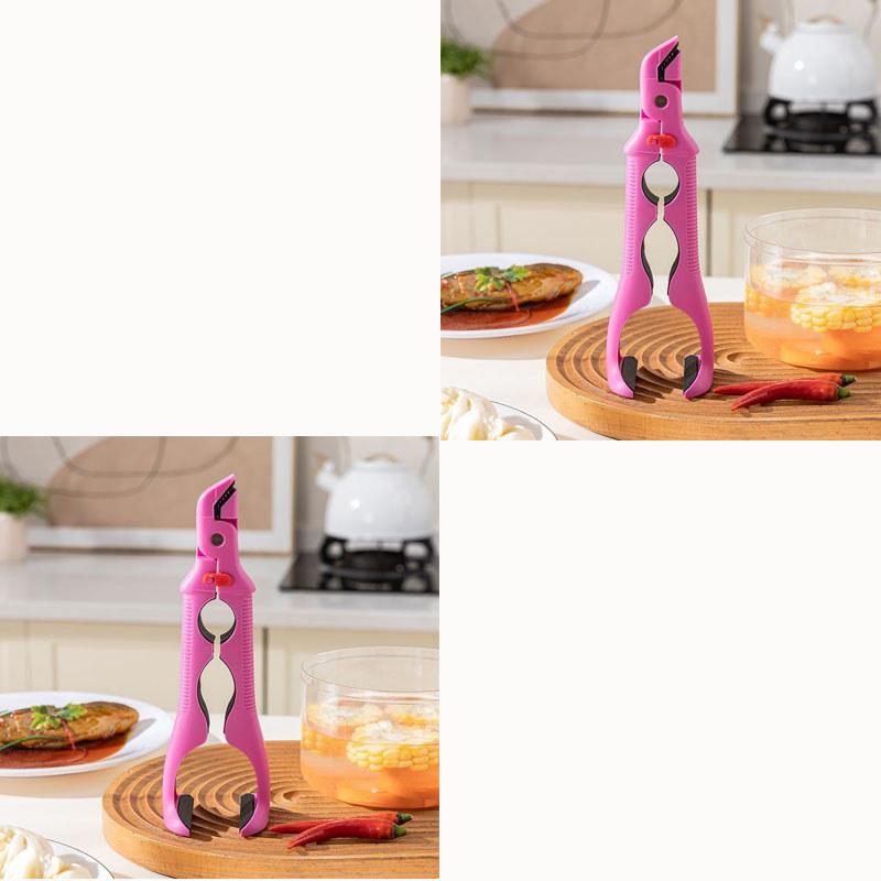 Anti-hot Clip Lifter Anti-scald Clip Silicone Kitchen Anti Scald Plate Bowl Dish Pot Holder Kitchen Accessories Gadget