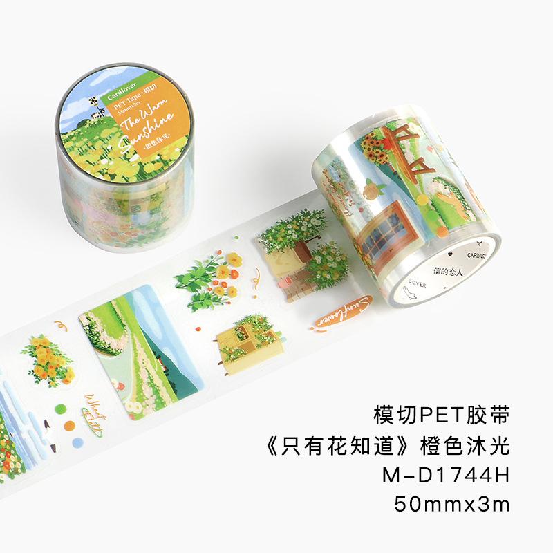 5cm×300cm Tape Only the Flowers Know Series Artistic Floral Landscape Hand Account DIY Materials