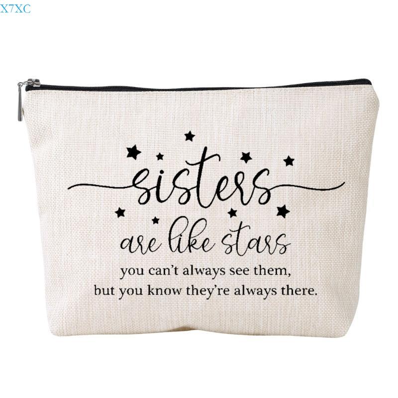 

X7XC Practical Linen Makeup Bag Cosmetics Purse for Brushes Beauty Item