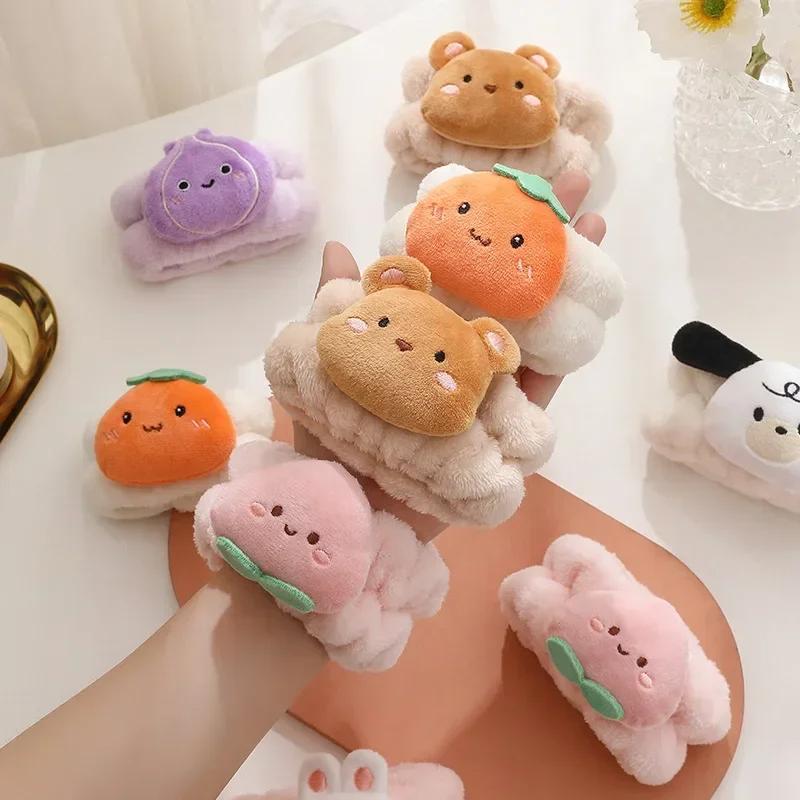 Reusable Spa Wrist Washband Soft Microfiber Towel Wristbands For Washing Face Women Girl Yoga Running Sport Wrist Sweatband