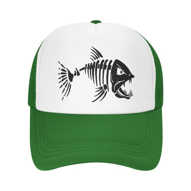 Ben Fisk Grafiskt Tryck Nät Baseballkeps Unisex Snapback Hatt Sommar Utomhus Andningsbar Casual Solskyddskepsar Truckerkeps