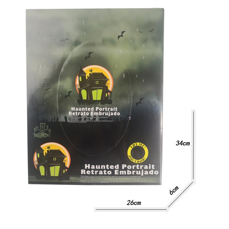 Haunted Mirror Motion Halloween Princess Magic Mirror Activated Creepy Sound Luminous Portrait Prop Halloween Hanging Ornament