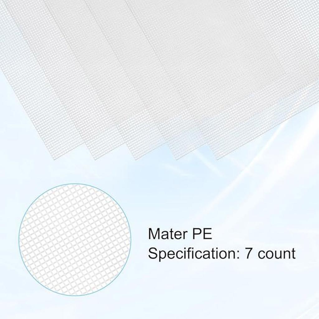 5 Pcs Creative Plastic Canvas Mesh Sheets Plastic Mesh Canvas Sheets for Crafts Embroidery Crochet Projects