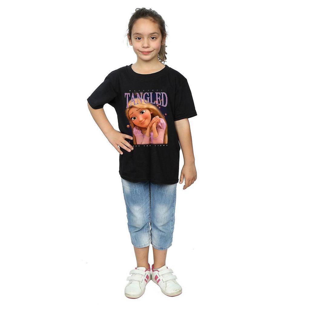 Tangled Girls Rapunzel Montage bomull T-shirt