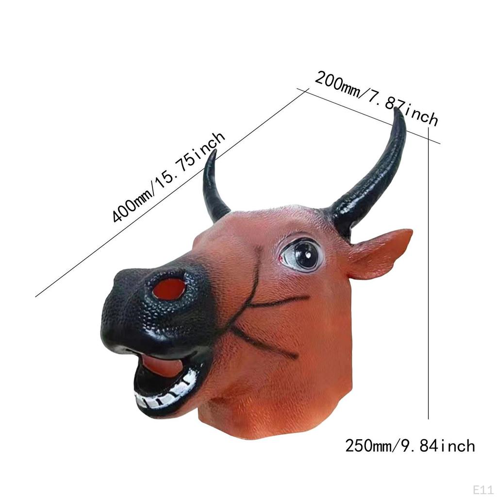 Animal Head Headgear Decoration Funny Dress Up Prop Costume Accessory for Show Halloween