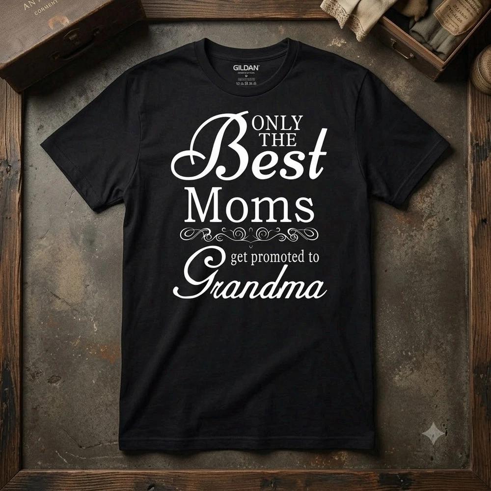 Promoted From Mom To Grandma Family Blessings T-shirt