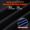 Sauna-Anzug für Herren 3 in 1 Ganzkörper-Formformer Taillentrainer Schweißshirt Kurzarm Trainings-Top mit Shorts Schlankmachender Jumpsuit Fitness-Leotard für das Fitnessstudio
