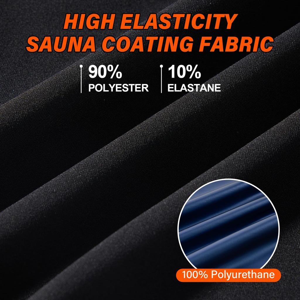 Sauna-Anzug für Herren 3 in 1 Ganzkörper-Formformer Taillentrainer Schweißshirt Kurzarm Trainings-Top mit Shorts Schlankmachender Jumpsuit Fitness-Leotard für das Fitnessstudio