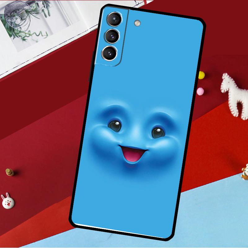 3D Funny Face Cute Funda For Samsung Galaxy S26 S25 S23 S22 S20 S24 Ultra S9 S10 Plus S21 FE S25 FE Phone Case