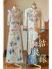 Champagne Xiuhe Wedding Dress: 2025 Luxury Chinese Qipao for Toast and Outings