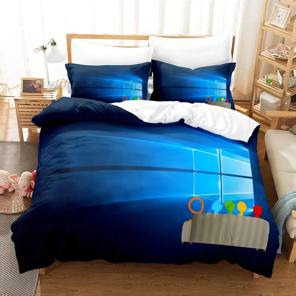 Set Biancheria da Letto Alan Becker Singolo Twin Full Queen King Size Set Letto Aldult Ragazzi Camera da Letto Copripiumino Set Stampa 3D Gioco Be