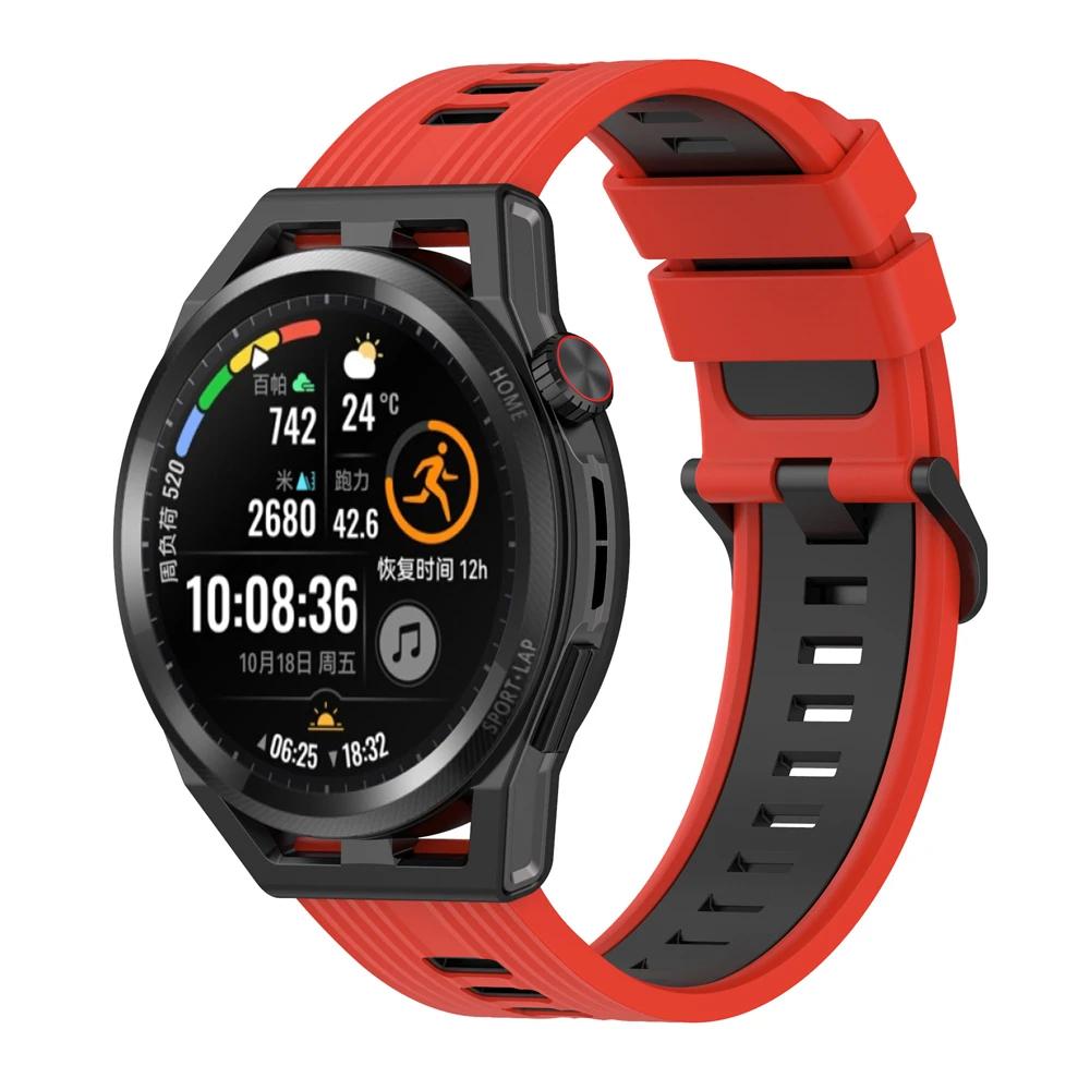 22mm Sport Silicone Strap For HUAWEI WATCH GT Runner/GT3 46MM/GT 2e GT2 Pro Smartwatch Wrist Band Bracelet Wrist Accessorie