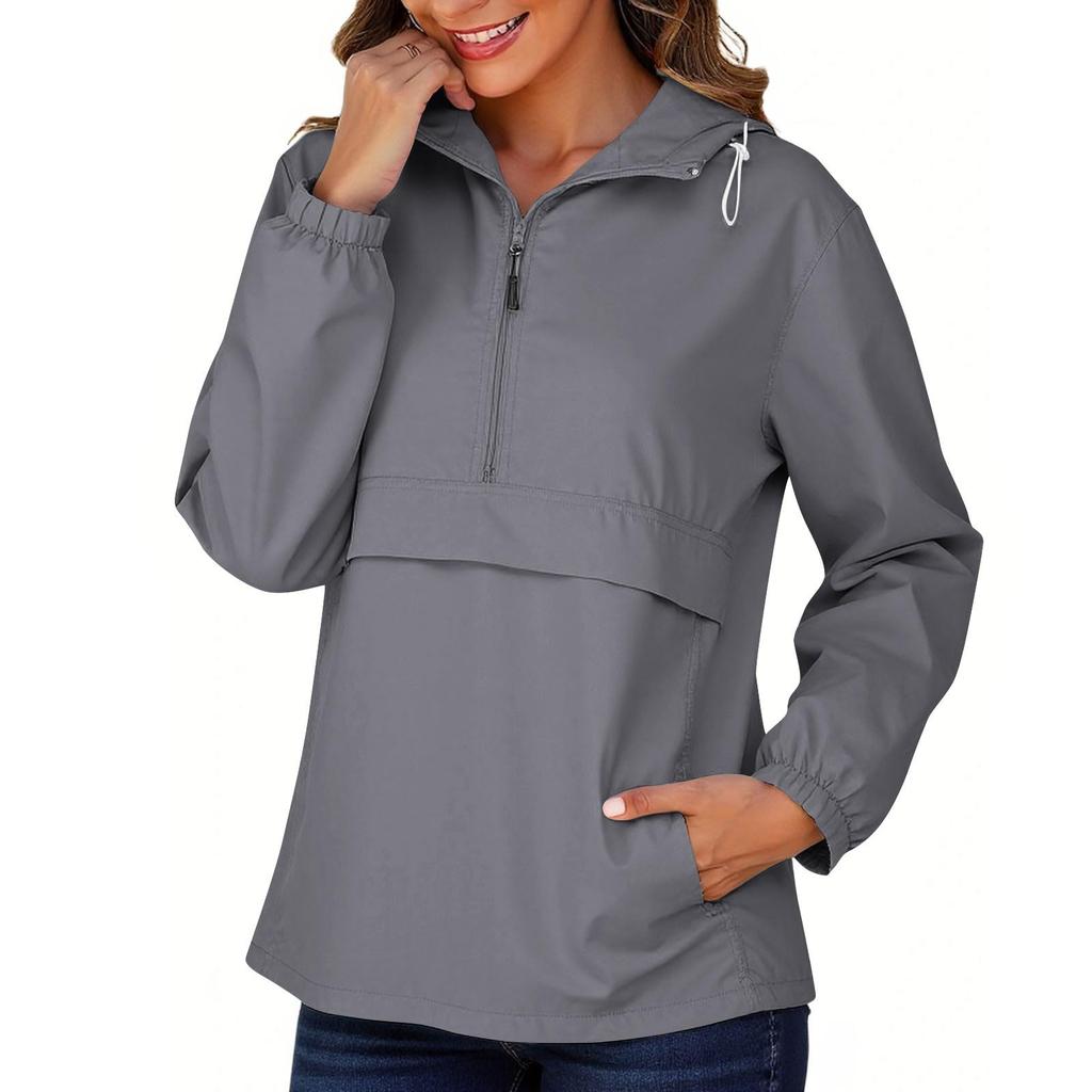 Women's Fashion Casual Solid-Color Waterproof Outdoor Hiking Short-Sleeve Top