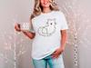 2026 Christmas Cat Graphic Tee Cute Xmas Gift For Cat Lovers Cat Moms Funny Holiday Short Sleeve Top