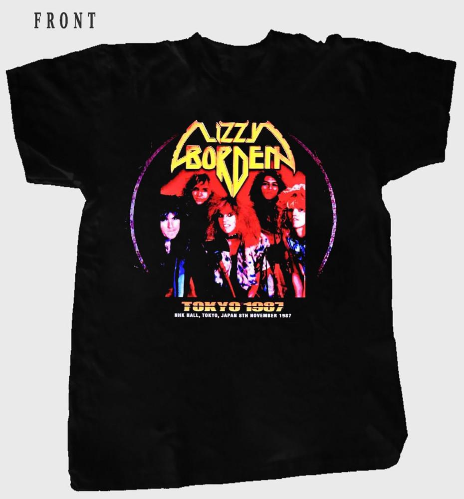 LIZZY BORDEN BAND 1987 Tour Gift For Fans S to 5XL Unisex T-shirt MD395 Unisex T-Shirt XXXXL