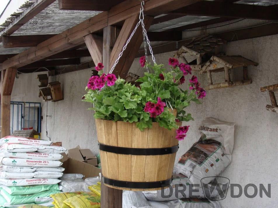 Wooden Flowerpot 50XH45 Wide K. OAK