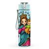 1PC Virgin Mary Holding Child 750ml Color Plastic Sports Water Bottle Leakproof Flip Straw Lid Suitable for Sports Office Home Use