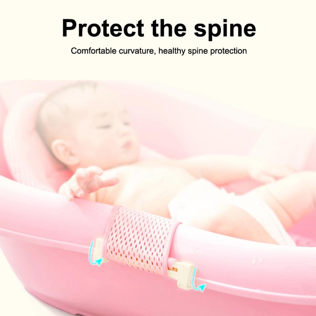 Rete di Supporto per Bagnetto Neonato Rete per Bagnetto Neonato Regolabile Antiscivolo Rete per Vasca da Bagno Doccia