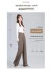 Women's Spring 2025 Straight Leg High Waist Casual Wide Leg Pants
