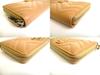 Authentic GUCCI Marmont GG Beige Leather Round Zip Long Wallet #b283  Open Box
