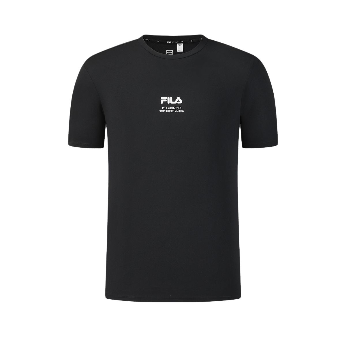 FILA Fitness Basic Knitted Round Neck Short Sleeve Quick Dry T-Shirt Men Tops A11M621110F-BK M