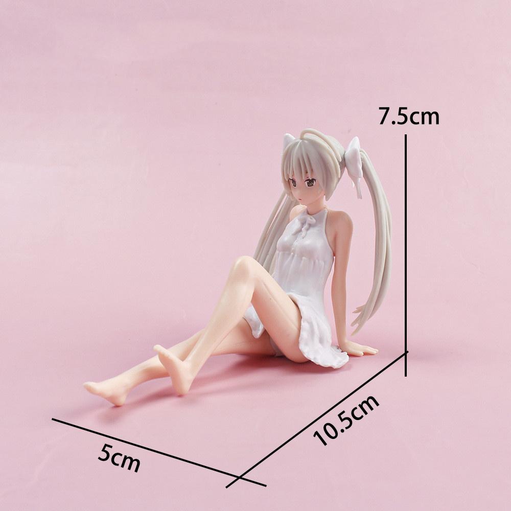 Anime Figure Cartoon Kawaiii Yosuga No Sora Kasugano Sora Sitting Position Action Figure Host Computer Chassis Decor Car Ornamen