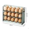 3 Layer Fridge Egg Tray Container Holder,Egg Fresh Storage Box for Table Countertop