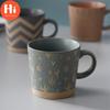 Hi Nordic Ceramic Retro Coffee Mug Simple Office Tea Cup Coarse Pottery Handmade Breakfast Milk Mug Couple Drinkware